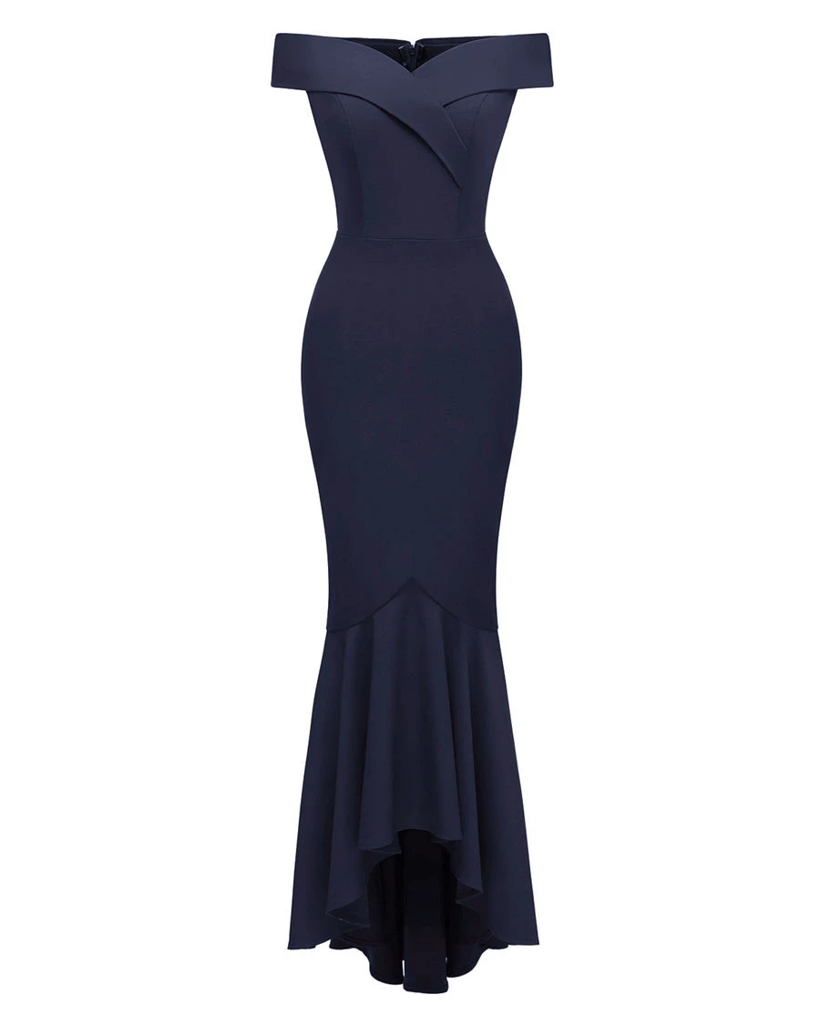 Gladiolus Off Shoulder Long Summer Dress Women Sexy Sleeveless Slim Maxi Mermaid Formal Dress 2019 Ladies Evening Party Dresses (14)