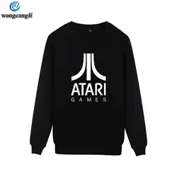 ATARI Печатный Толстовка Зимняя Повседневная Аркада любителей толстовки Большие размеры 4XL спортивный костюм поп Atari игры