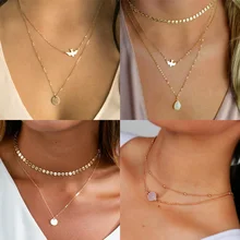 Tenande богемные большие массивные Бусы из натурального камня круги листья цветы ожерелья с искусственным жемчугом подвески для женщин Bijoux