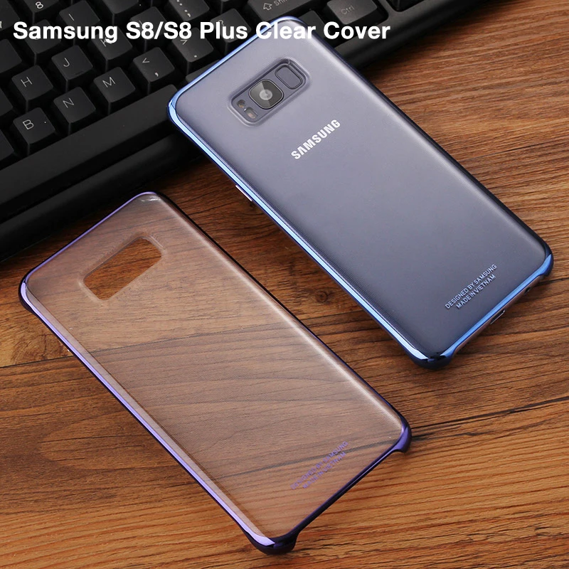 

100% Original Phone Cover For Samsung Galaxy S8+ S8 Plus G9550 SM-G9 SM-G955 GALAXY S8 Transparent Hard Shell 6 Colors