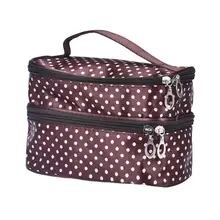 Fashion Women Portable Cosmetic Organizer Makeup Bag Case Pouch Zip Bag Trousse de maquillage Bolsa de maquillaje Free Shipping