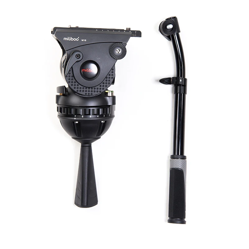 

New Arrival miliboo M18 Broadcast Movie Video Head Load 25kg Aluminum Heavy Duty Monopod Tripod Fluid Head 100mm Bowl