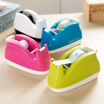 

New fashion color small 808 adhesive tape holder creative tape cutter 18 mm tape adhesive tape cutter frame