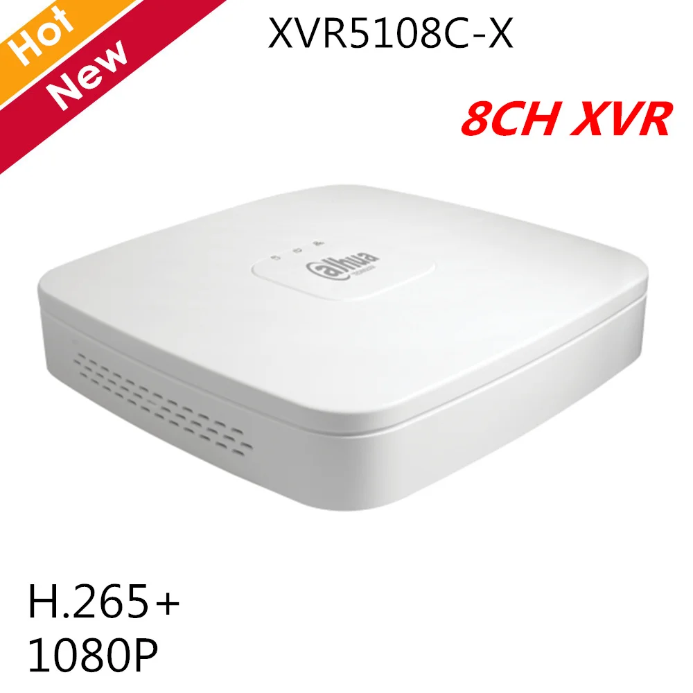 Сетевой видеорегистратор Dahua XVR5108C-X 8-канальный сетевой видеорегистратор пятиядерный ГП брод 1080P Smart 1U цифрового видео Регистраторы h.265 P2P интеллектуального поиска для ip cctv камера системы