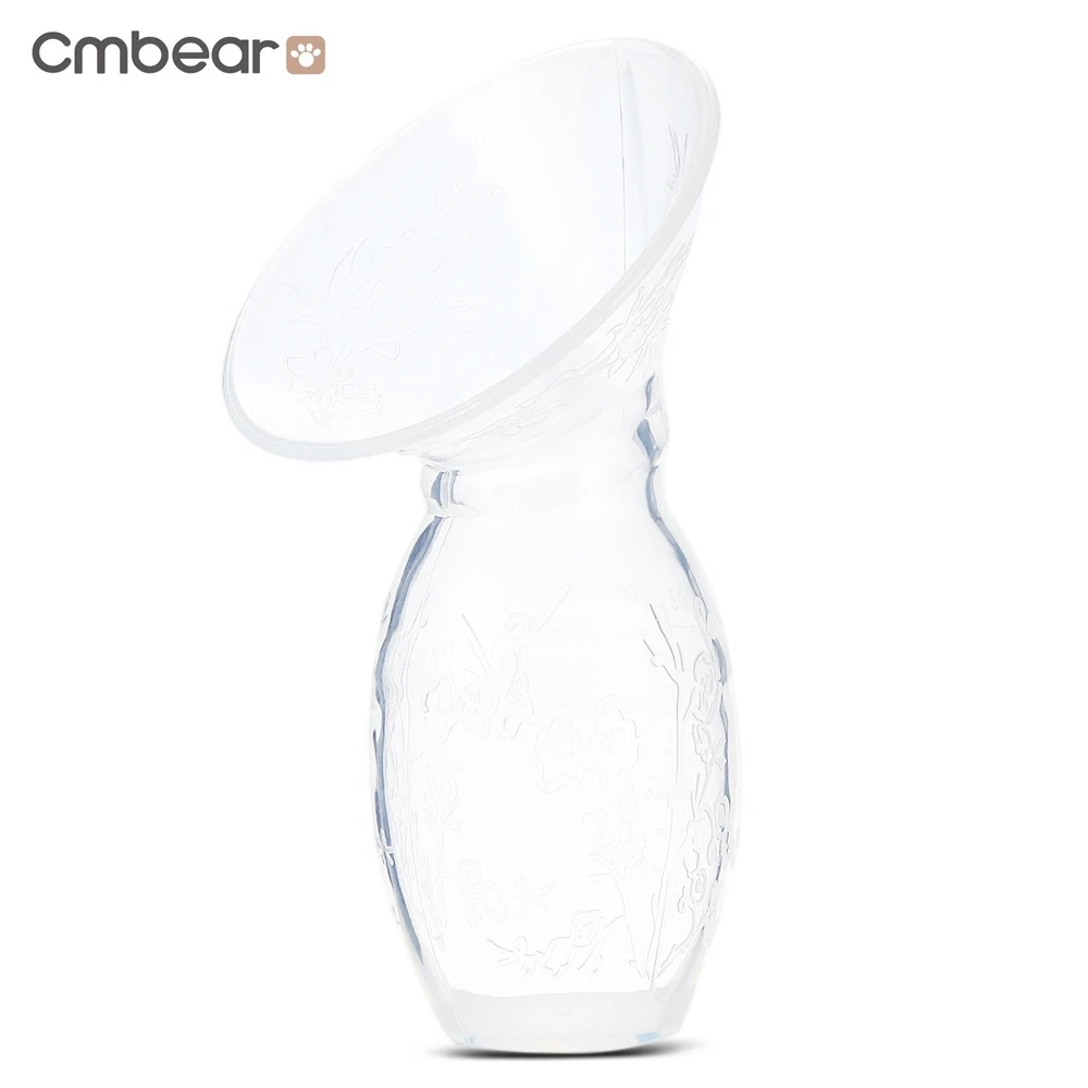 

Cmbear Silicone Milk Collector Safety PP Manual Breast Feeding Pump Suction Nipple Breast Feeding Manual Breast Pump Accessories