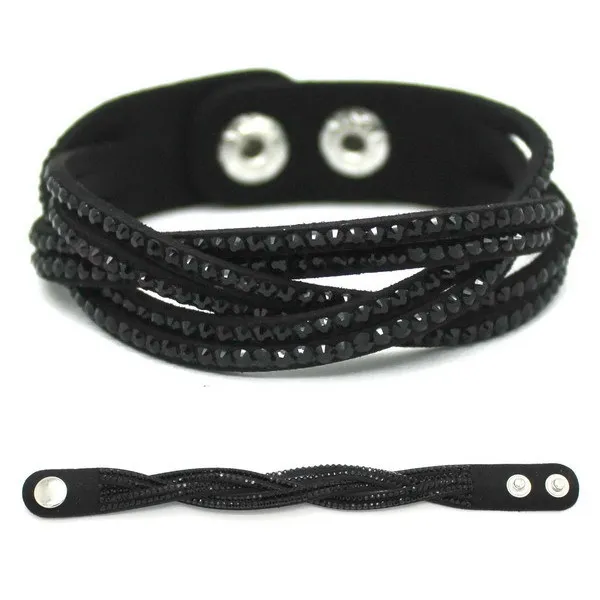 Ladies Woven Leather Bracelet,Charm Bracelet,14 Colors,fashion bracelet,fashion jewelry,leather bracelet