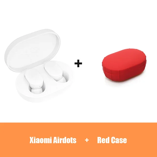 Mi jia AirDots bluetooth наушники TWS новейшая гарнитура наушники Handsfree smart AI управление mi jia mi наушники для Android iOS - Цвет: Air Add Red Box
