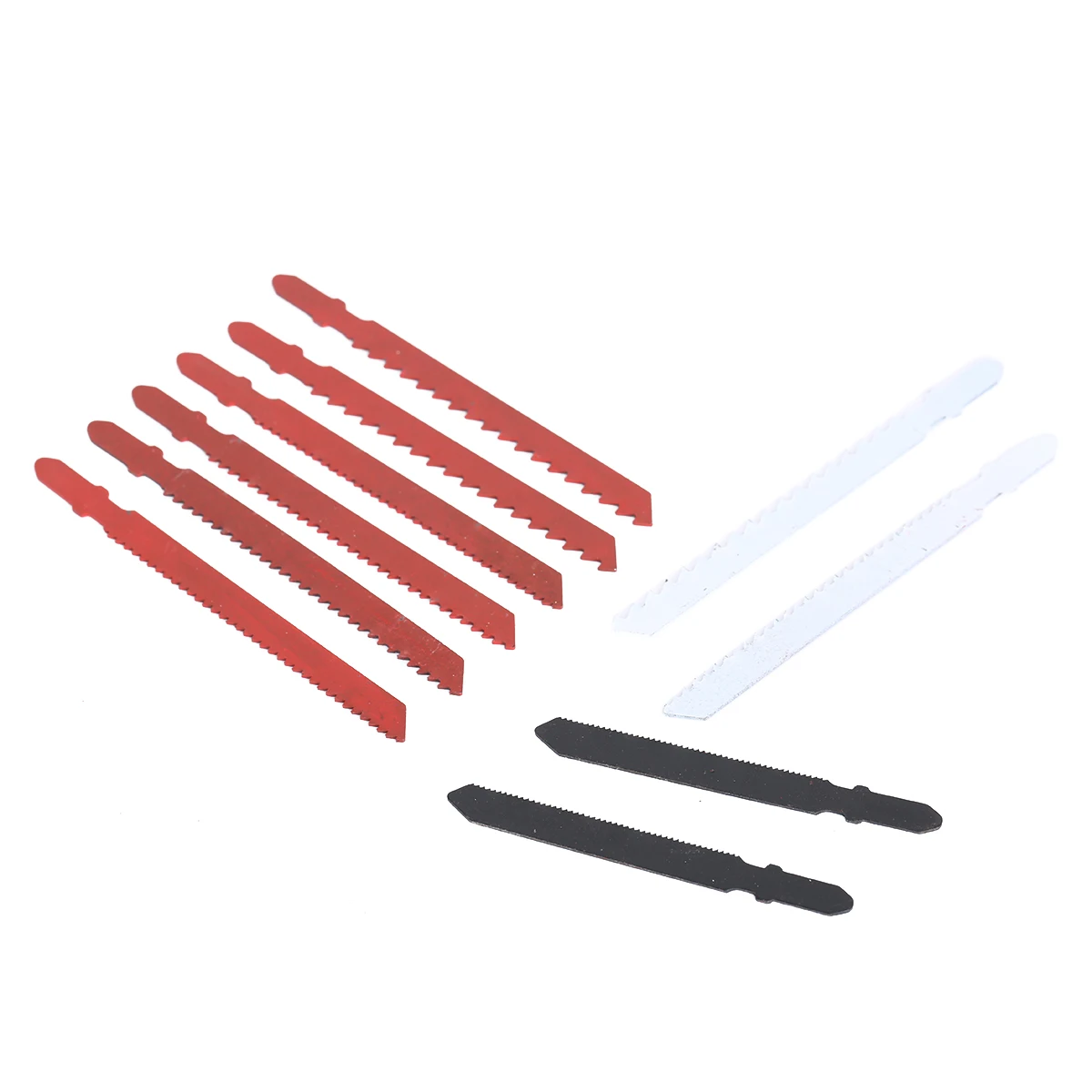 DWZ 10pcs Jigsaw Blades Assortment Set for Bosch T Shank Jig Saw Metal Plastic Wood