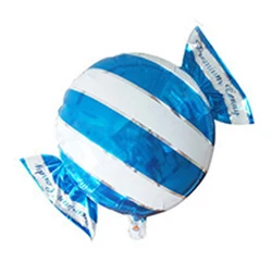Новые конфетные фольгированные гелиевые шары воздушные шары Свадебный декор балон mariage воздушные шары с днем рождения воздушные шары события - Цвет: Striped blue