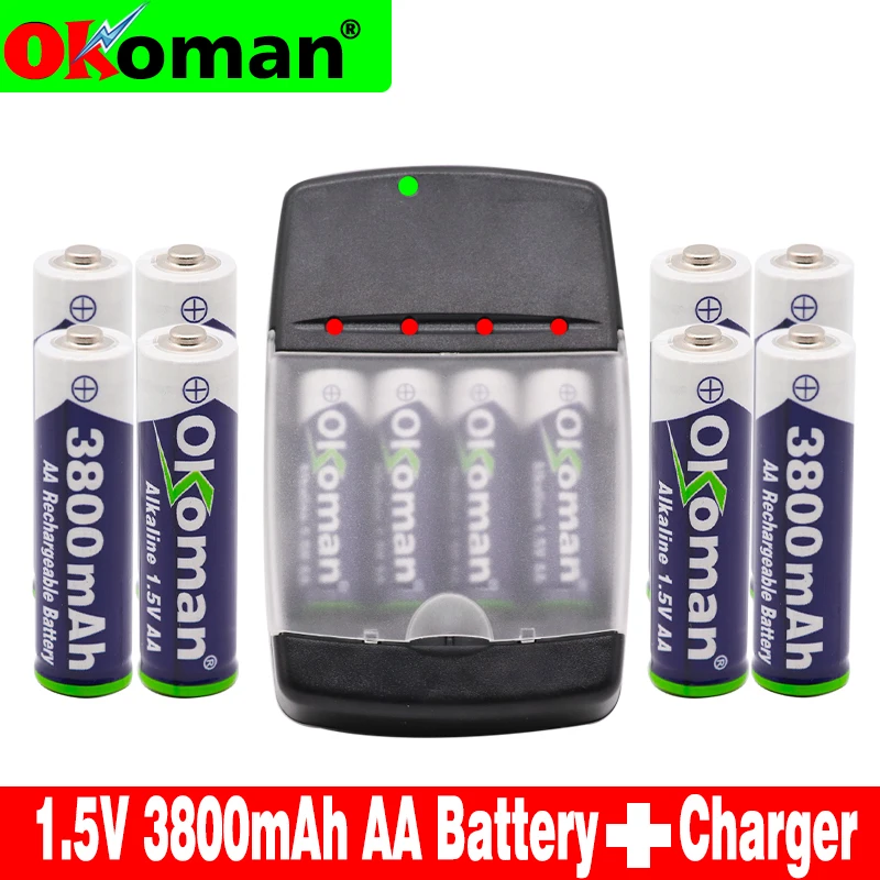 Высокое качество AA 3800mah 1 5 V Щелочная аккумуляторная батарея для светодиодного