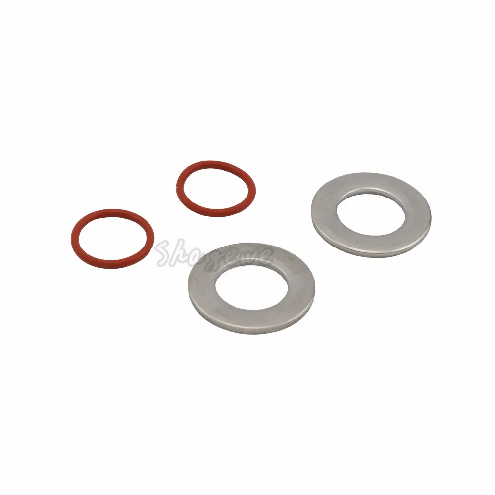 2pcslot 12 Stainless Steel Flat Washer With Silicone O-rings for Home Brew Kettle Mash Weldless Install Kit (2)