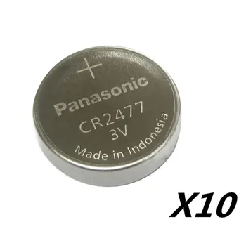 

10pcs/lot New Genuine Panasonic CR2477 3V CR 2477 High Performance High Temperature Resistant Button Coin Battery Cell Batteries