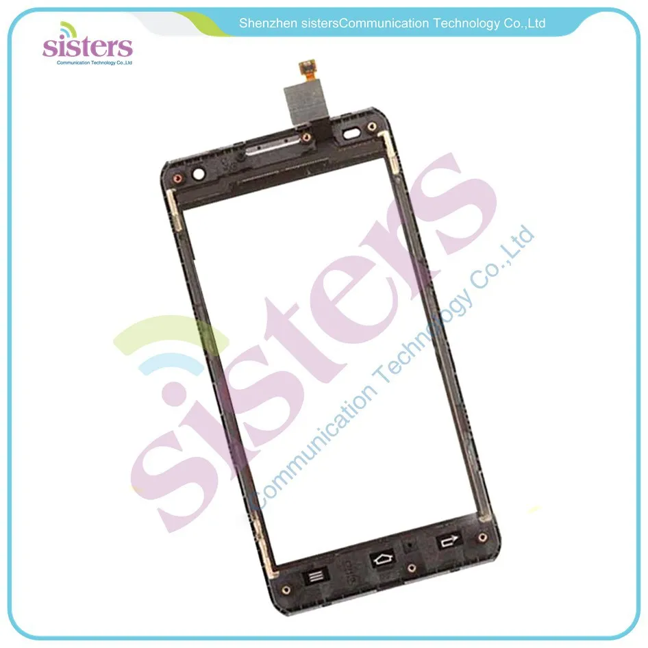 LG0224 Touch screen digitizer  Glass with silver Frame Replacement For LG Spirit 4G MS870 Free shipping (2)