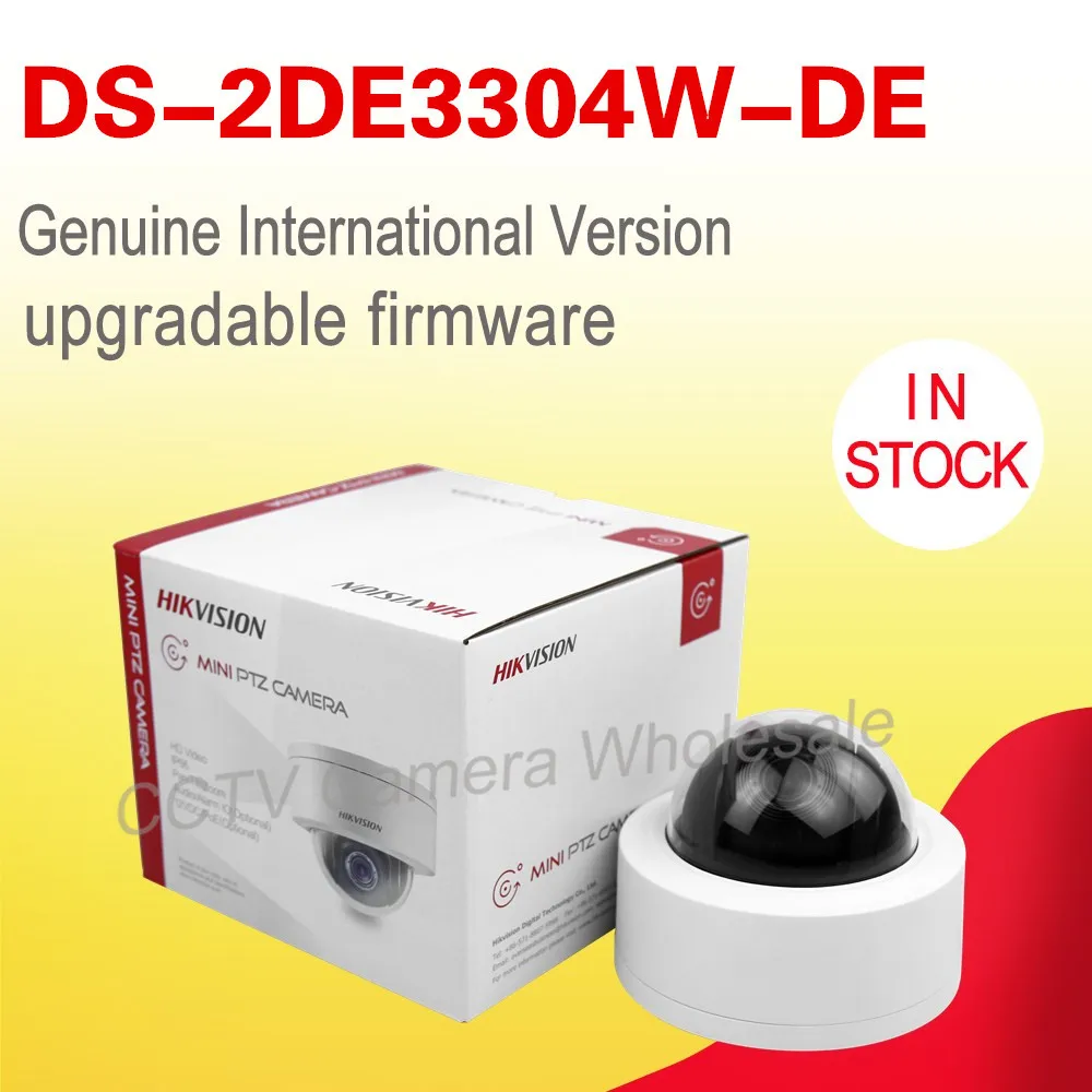 imágenes para Inglés versión DS-2DE3304W-DE POE 3MP Red Mini Cámara PTZ zoom óptico 4X IP67 IK10 no IR IP CCTV cámara imágenes para Inglés versión DS-2DE3304W-DE POE 3MP Red Mini Cámara PTZ zoom óptico 4X IP67 IK10 no IR IP CCTV cámara