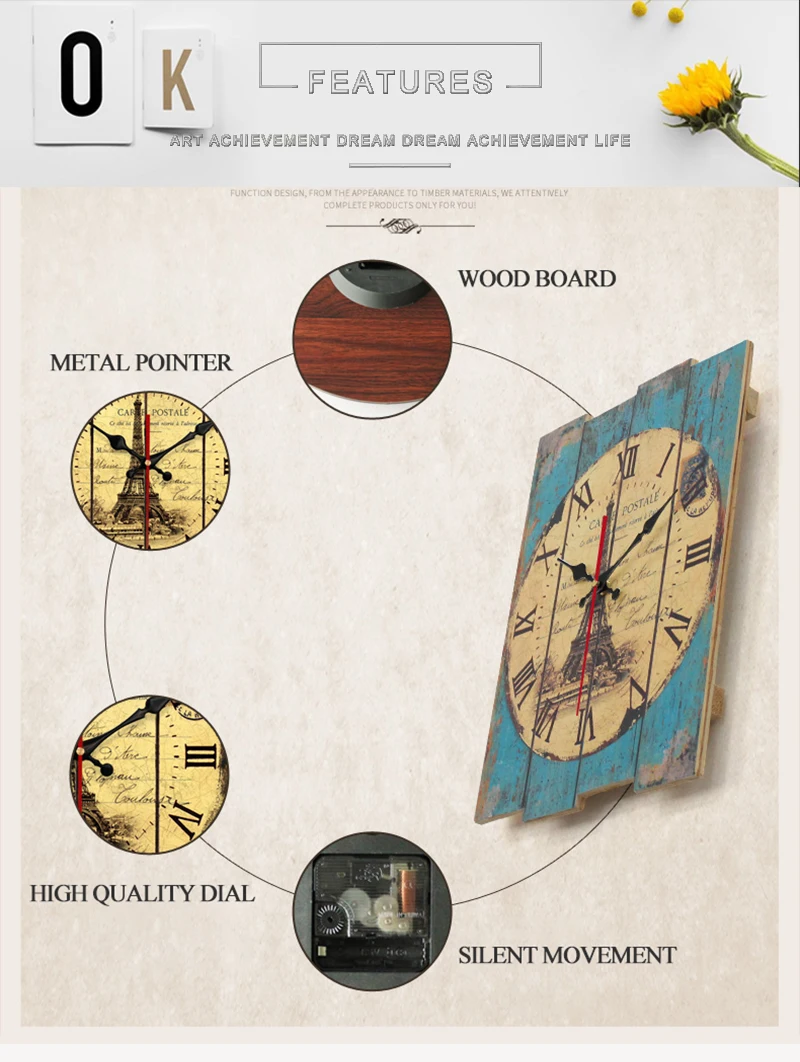  gold wall clock decor vintage wooden wall clock round wall clock modern clocks home decor living room watch large wall clock for living room large digital wall clock kitchen clock wall europea ( (3)