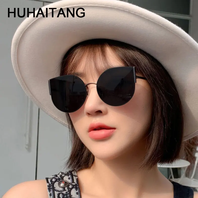 

HUHAITANG Luxury Brand Cateye Sunglases Women Outdoor Classic Cat Eye Sunglasses Ladies Designer High Quality Sun Glasses Womens