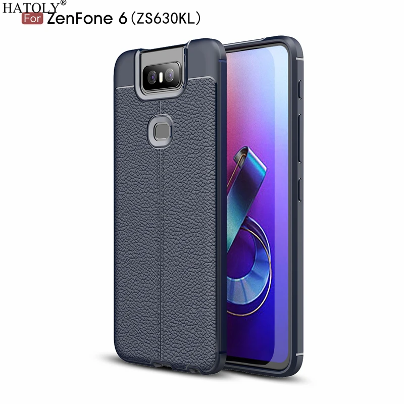 

HATOLY Case For Asus Zenfone 6 ZS630KL Pattern PU Leather Dirty Resistant Soft TPU Silicon Back Cover For Asus Zenfone 6 ZS630KL