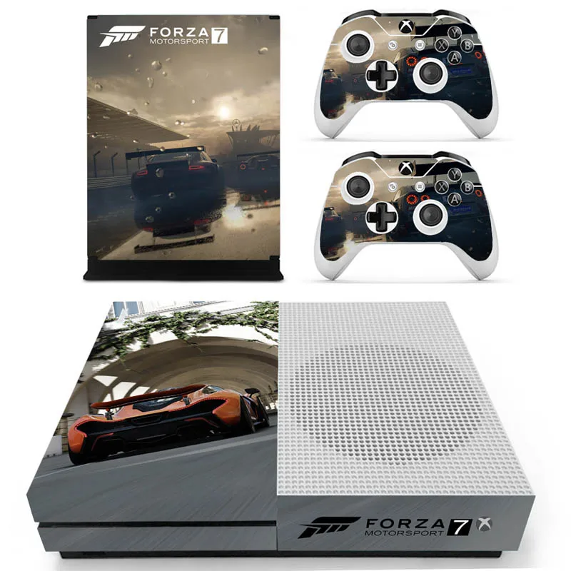 Forza 7 Vinly кожи Стикеры наклейки для xbox один с консоли с двумя Беспроводной контроллер кожа