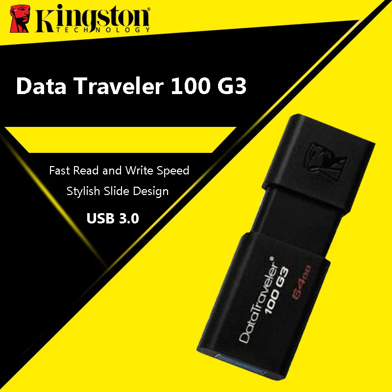 Kingston datatraveler 100 G3 usb флэш-накопители 64 ГБ накопитель 3.0 высокоскоростной USB U |