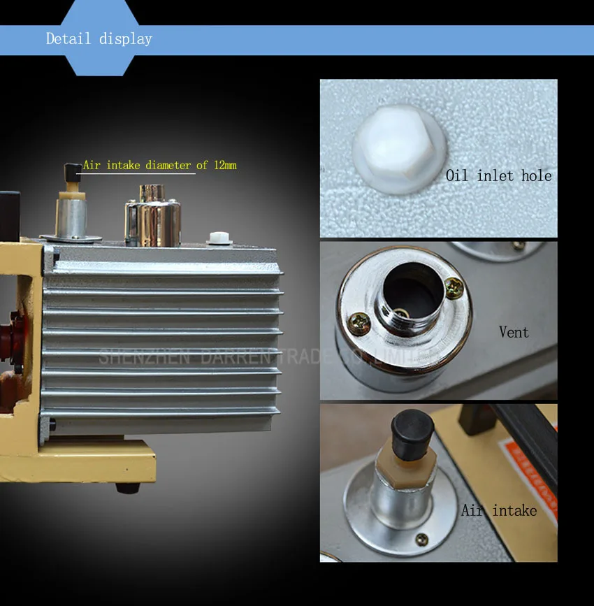 1 шт. роторный вакуумный насос 220 В 2XZ-2 литр всасывания насос специализируется на мини ЖК-дисплей ОСА ламинатор