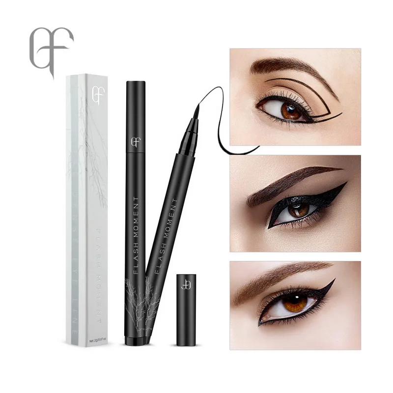 

FlashMoment Thick Black Eyeliner Waterproof Smooth Eyeliner Long Lasting Eye Liner Pencil Cosmetic Makeup Liquid Eye Liner
