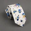RBOCOTT Floral Ties For Men Printed Cotton Tie Mens Ties 6cm Slim Neck Tie Skinny Necktie For Wedding Party ► Photo 3/6