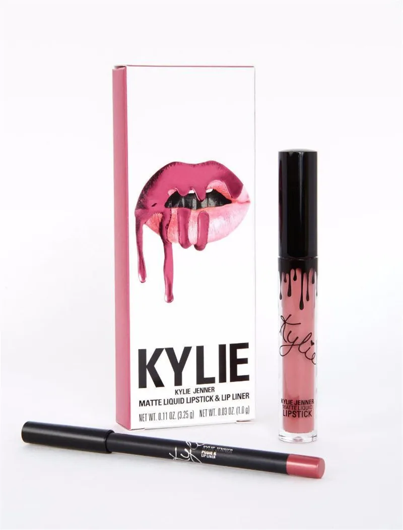 

2019 hot new KYLIE matte lipstick+lips pencil makeup lasting waterproof liquid lip gloss kilie lipstick kyliejenner lip