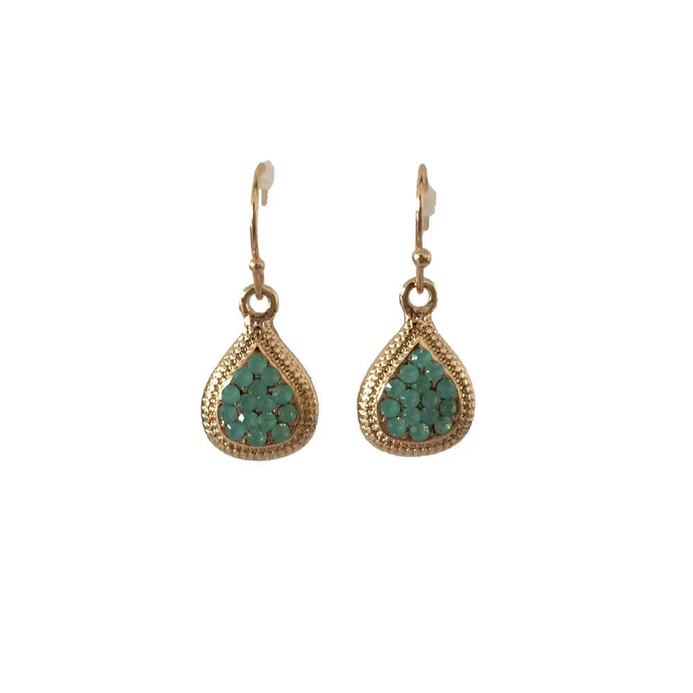 

WATER DROP EARRINGS GOLD/RHODIUM COLOR PLATING