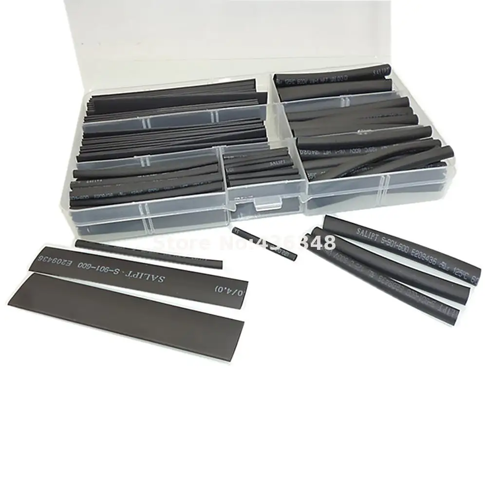 142pcs Heat Shrink Tube Wire Wrap Electrical Cable Insulation Tubing