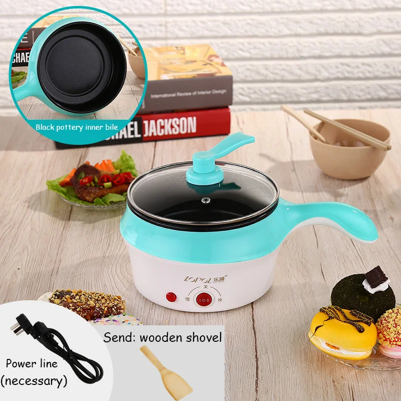Gxyaybbmulti-функциональная электрическая мини-плита, электрическая сковорода и машина для приготовления лапши для спальни электрическая сковорода людей - Цвет: Ordinary Edition