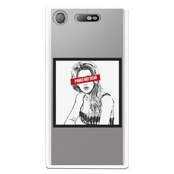 

Stand case costume drawing Punks Not Dead WP002 for Sony Xperia XZ1
