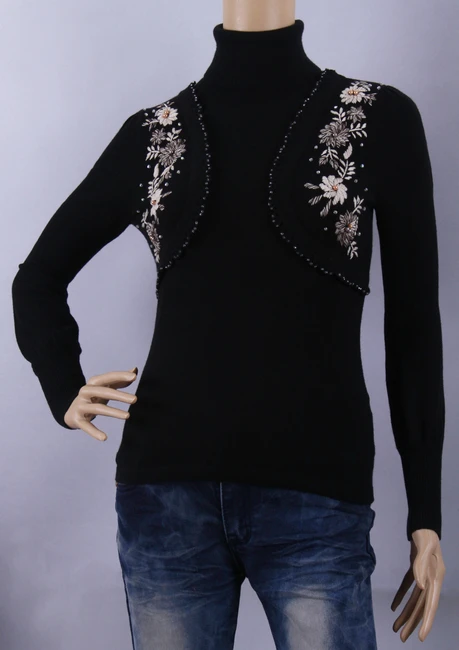 

100%Cashmere Sweater Women Elegant Black Pullover Lady Sweaters Natural Thick Warm High Quality Clearance Sale Free Shipping