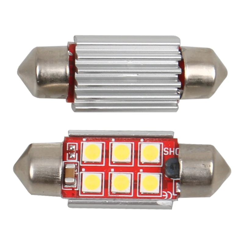 

2x 12v 24v Canbus Error Free Led 31mm 36mm 39mm 41mm 3030 SMD C5W C10W Automobiles Car Led Light Lamp No Polarity