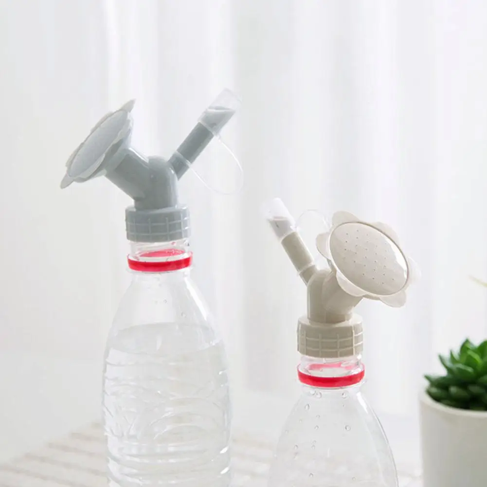 

Home Spray Bottle Nozzle Garden Tools Dual Head Flower Watering Sprinkler Mouth Watering Pot Multi-Function Bottle Cap Sprinkler
