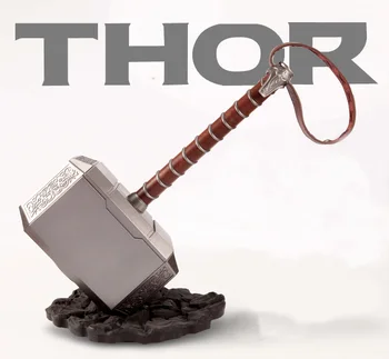 

1:1 Thor Hammer Mjolnir Replica Thor Piggy Bank Coin Box Cosplay Costume Hammer Collection Model Toy cosplay props Drop Ship