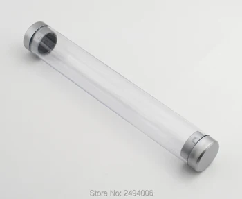 

Round Pen boxes Plastic Transparent case gift box Pen holder For promotional crystal ballpoint pen