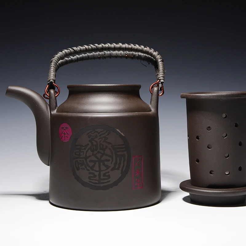 Чайник Yixing из фиолетовой глины с фильтром 720 мл|kettle pot|kettle filterkettle tea |
