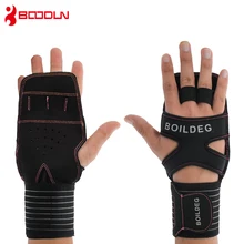 Перчатки BOODUN для мужчин бодибилдинга гантели для фитнеса противоскользящие для тяжелой атлетики спортивные прочные спортивные женские тренировочные перчатки