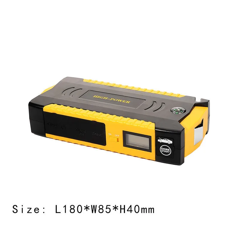 Car Jump Starter Power Bank 12V 600A Auto Booster Multifunctional Emergency Ignition Charger For Auto Battery Starting EU Plug