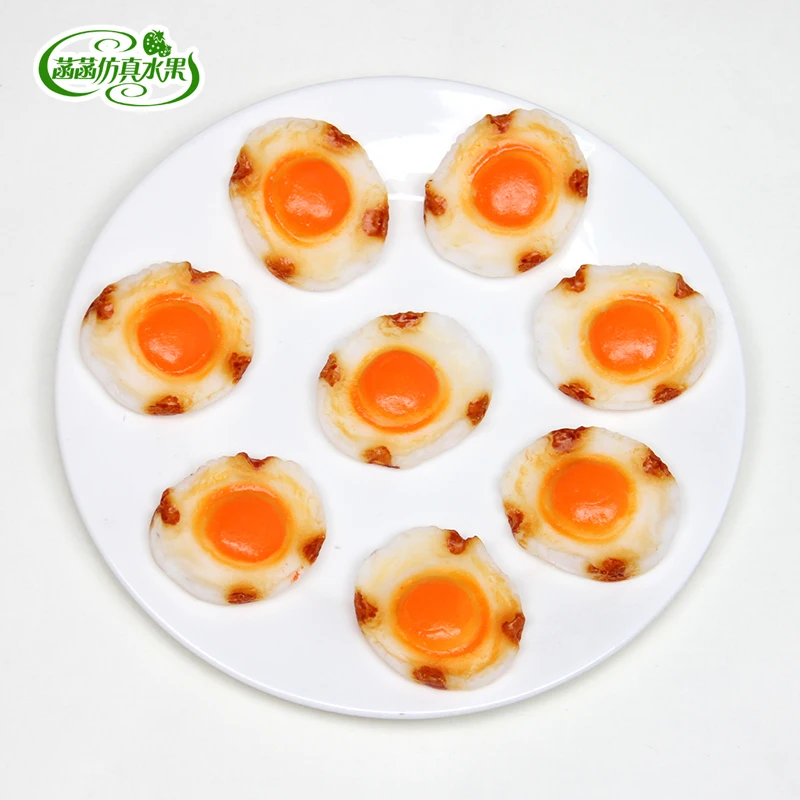 

Pvc high artificial omelette model props egg