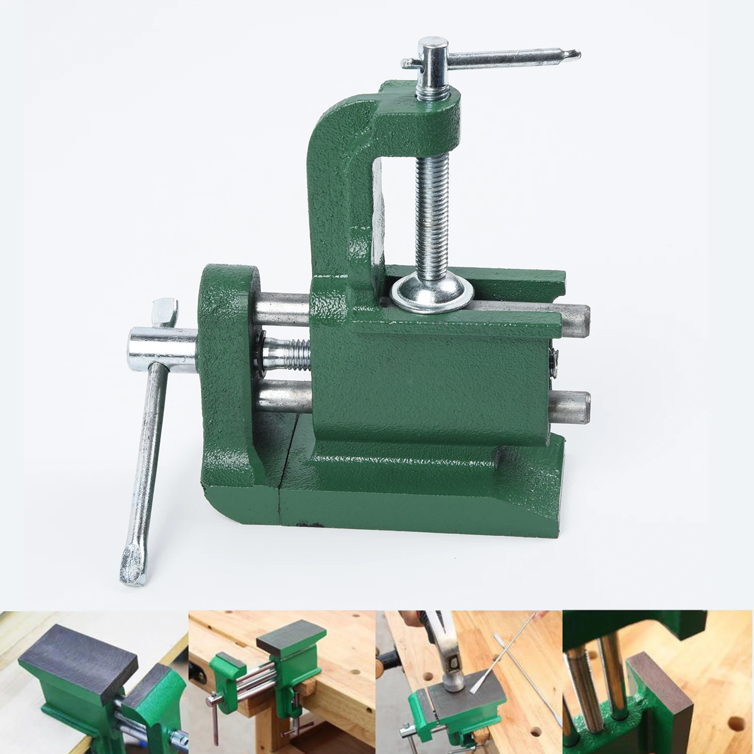 

Multi-functional Woodwork Metal Table Vise Bench Vice Desktop DIY Fixture Tool Cast Iron Hold More Firmly And Hold Smaller Parts