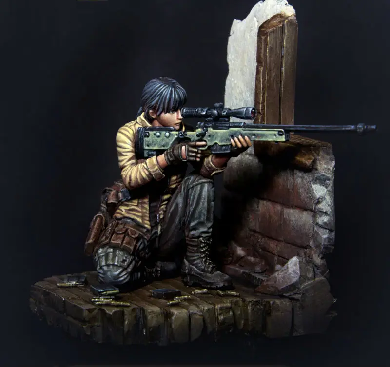 

[tuskmodel] 75MM resin model kit shooter