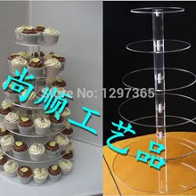 6 уровня новые экологичные принцессы акриловые кекс стенд дерево украшения