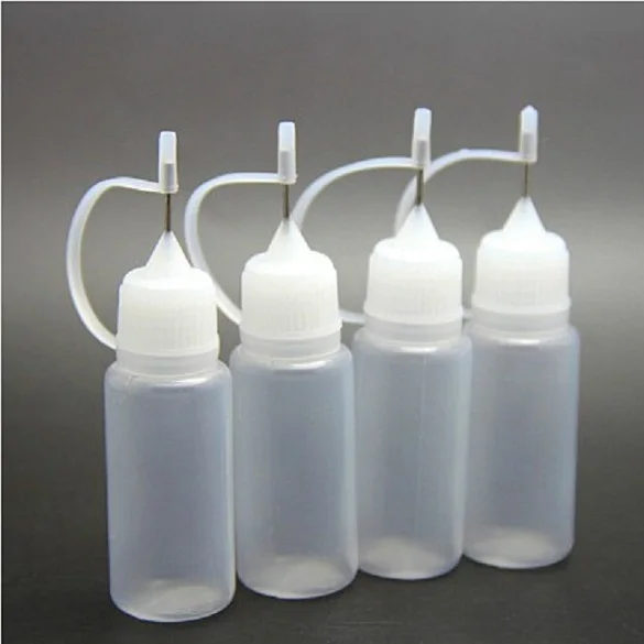 100/Pcs Empty Plastic Needle Bottle PE 10ML Plastic Dropper Bottles