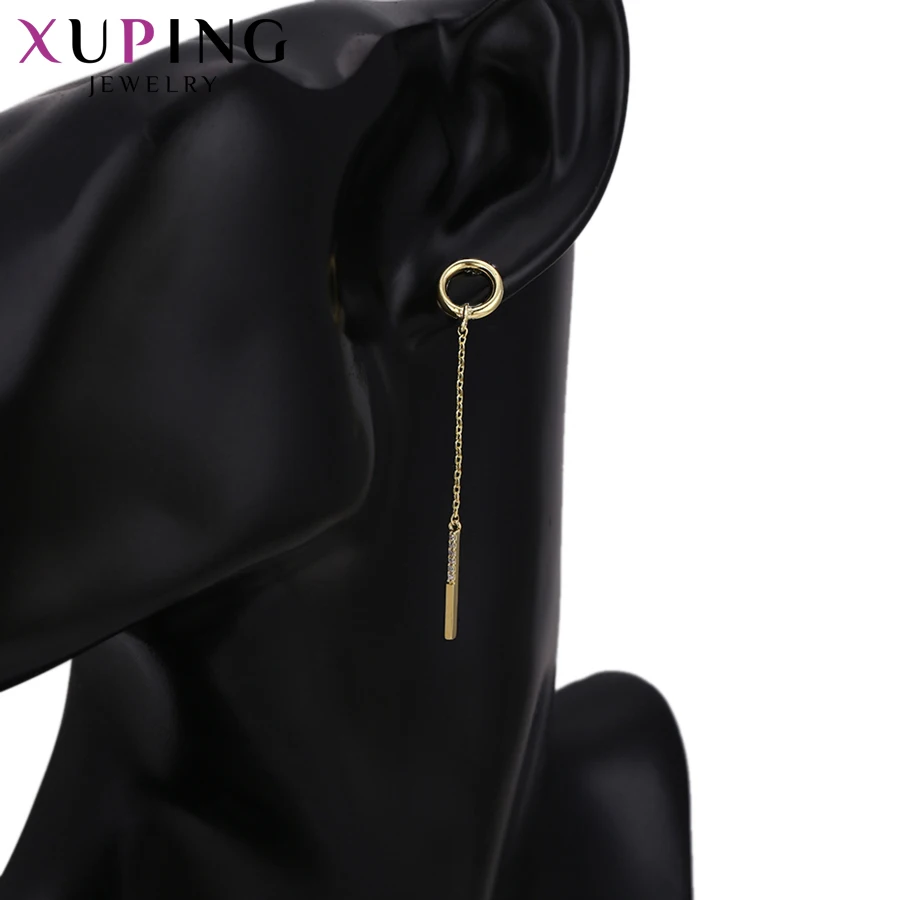 Мода Xuping сексуальные длинные серьги с синтетический фианит для женщин Рождественский день Ювелирные изделия Подарки S76, 5-94437