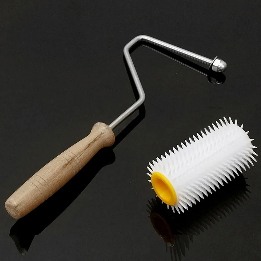 

Extracting Beekeeping Tool Equipment Uncapping Removable Plastic Supplies Frame Wheel Honey Comb Roller Multifunctional