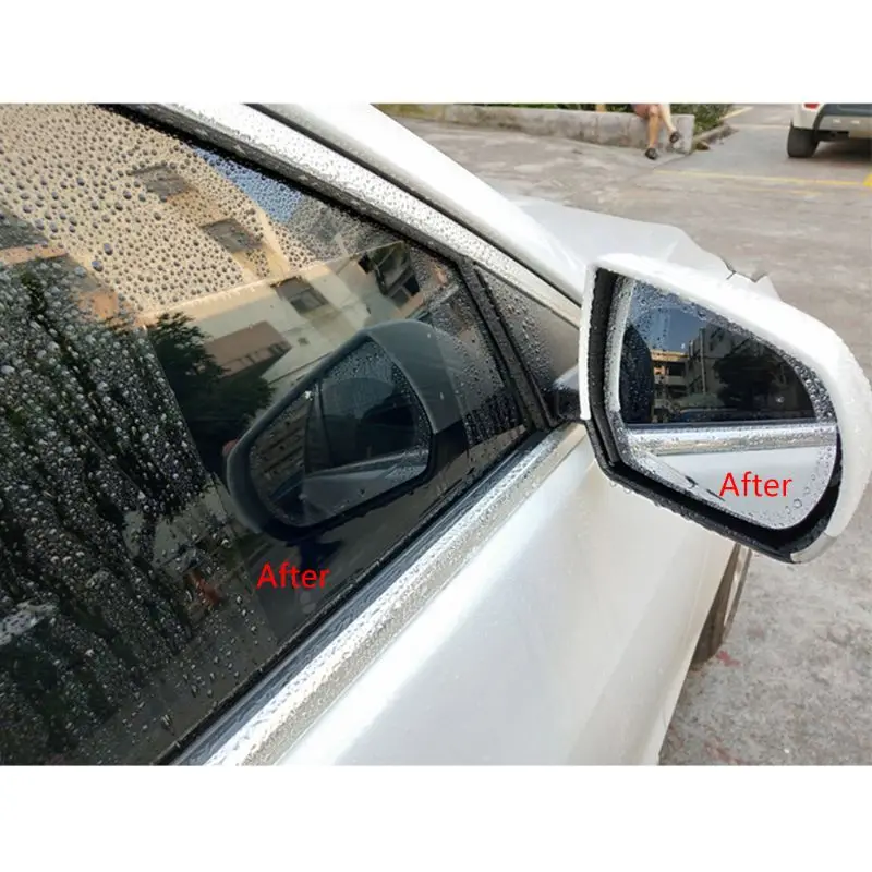 New 2 Pcs Car Rearview Mirror Protective Film Anti Fog Window Clear Rainproof Rear View Mirror Protective Soft Side Window Film