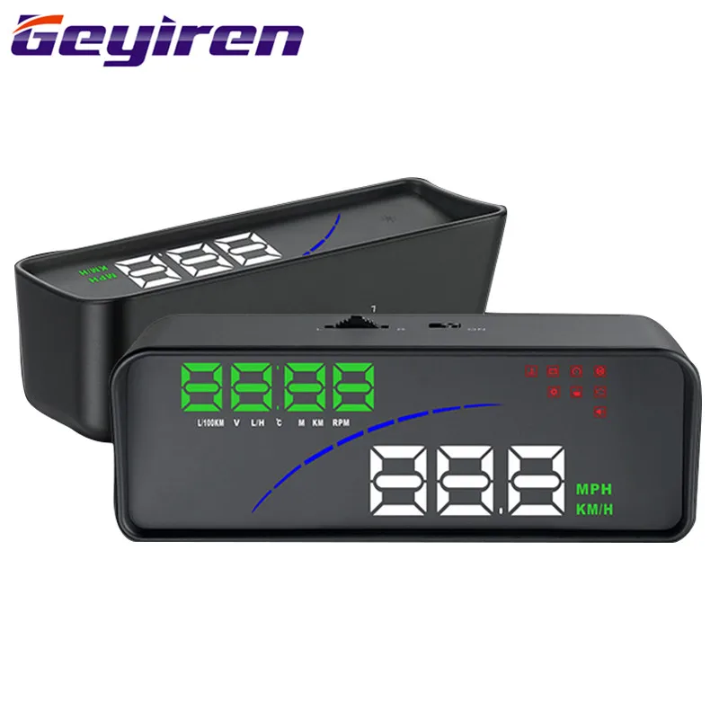

HUD Head Display Automobile General HD Speed Head-up Digital Display Projection Windshield Projector OBD Driving Computer P9