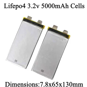 

8pcs lifepo4 3.2v 5000mAh cells 3.2v 2C discharge 10a for diy battery pack 12v power tools bank storage supply small vehicle