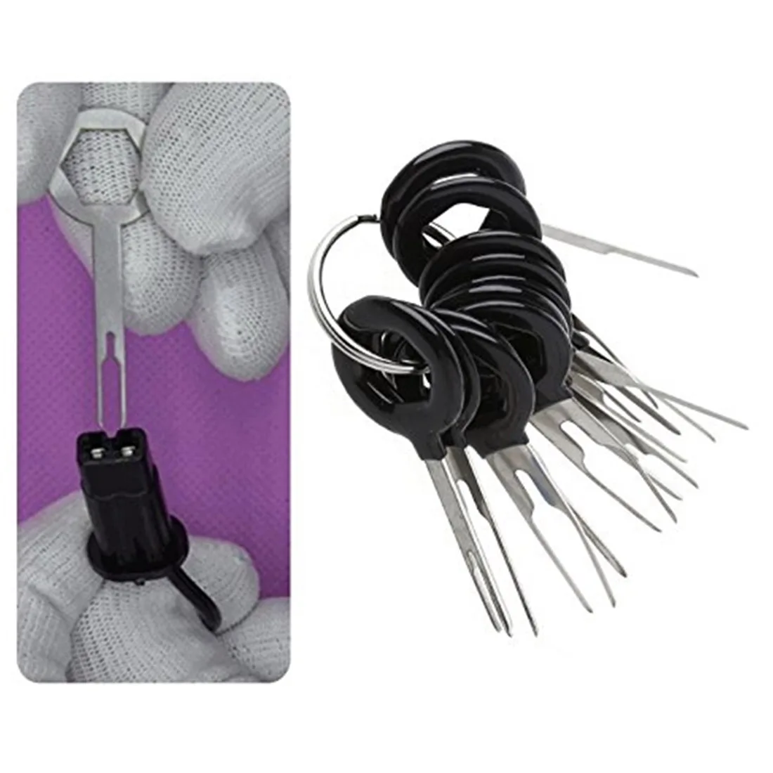 

3 Piece Electrical Connector Picking Tool Car Repair Tool Needle Picker Stainless Steel Needle Remover